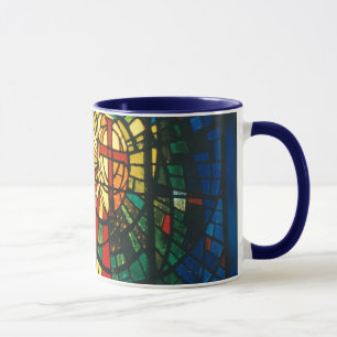 Konst för mugg för kaffe för målat glasskriste