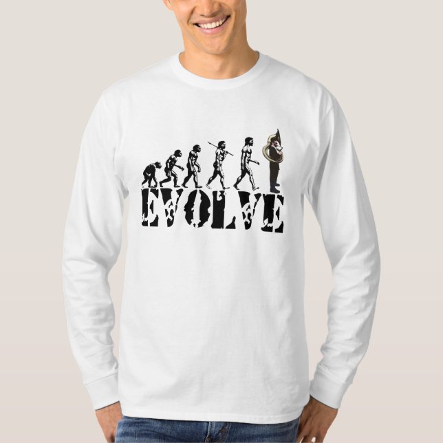 Konst för musikal för evolution för tee (Framsida)