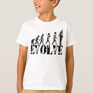 Konst för musikal för evolution för tee shirt