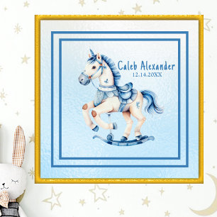 Konst för muskel från Cute Rocking Horse Nursery Poster