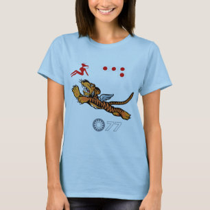 Konst för näsa för flygtigrar WWII Tee