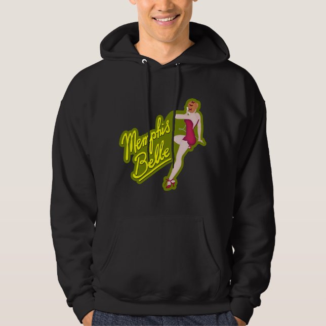 Konst för näsa för Mississippi Belle WWII Sweatshirt (Framsida)