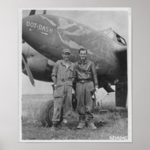 Konst för näsa P-38 Poster