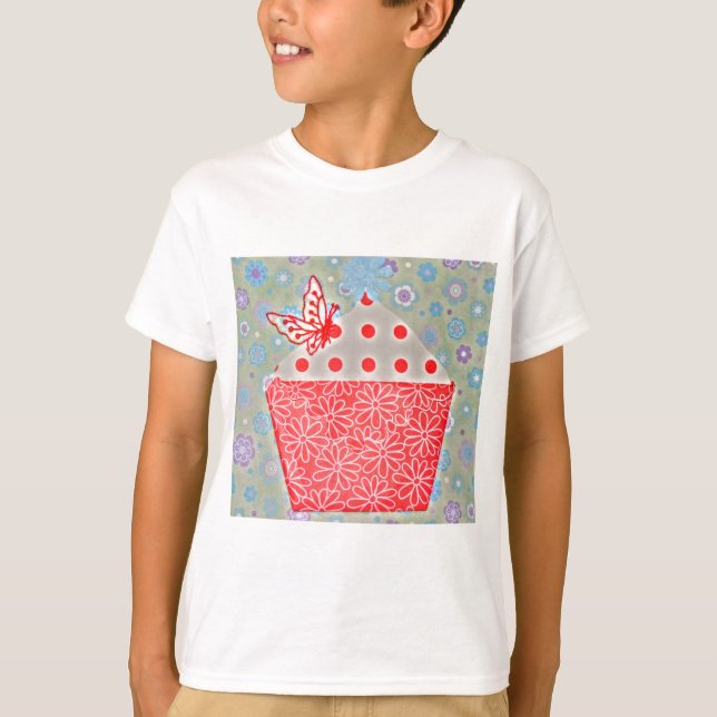 KONST FÖR ORIGAMI-KOPPTÅRTA T SHIRT (Framsida)