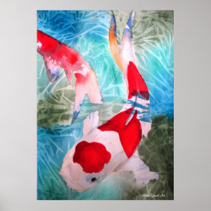 Konst för original för Kohaku Koi II Poster