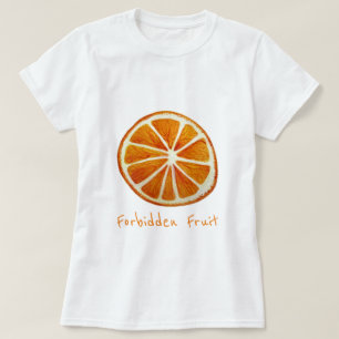 Konst för pop för frukt för förbjuden fruktslo t shirt
