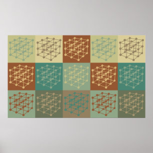 Konst för pop för materialvetenskap poster