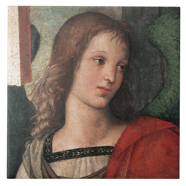 Konst för Raphael-renaissanceängeln belägger med Kakelplatta (Framsidan)