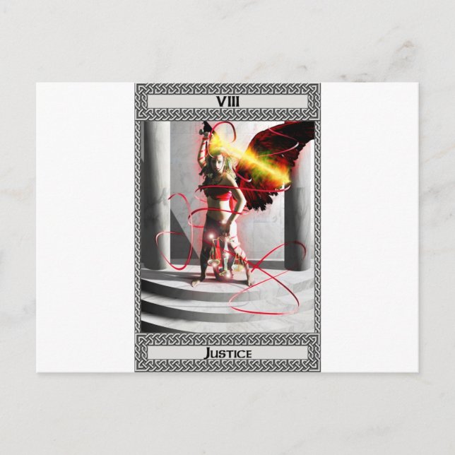 Konst för rättvisaTarot kort (Framsida)