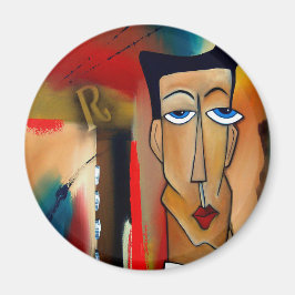 konst för sammanslagning av abstrakter magnet