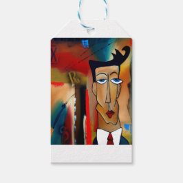 konst för sammanslagning av abstrakter presentetikett