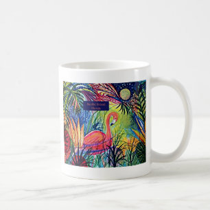 Konst för Sanibel öFlamingo Kaffemugg