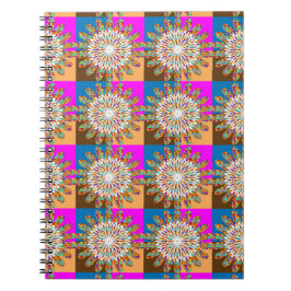 Konst för solros för SOLgnistrachakra vid Anteckningsbok