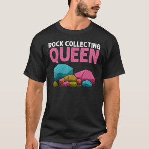 Konst för steninsamling för kvinnor mamma geologi  t shirt