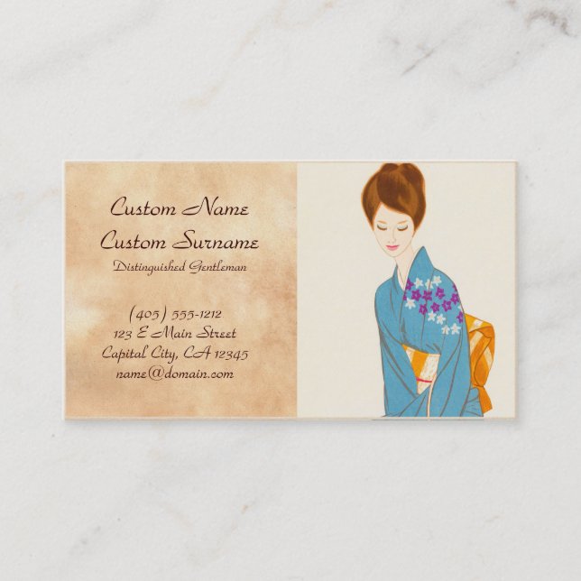 Konst för Takasawa Keiichi mjuk japansk Visitkort (Framsida)