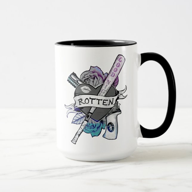 Konst för tatuering för självmordSquad | Harley Mugg (Höger)