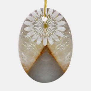 Konst för tempel för HealingSTONE Crystal Julgransprydnad Keramik