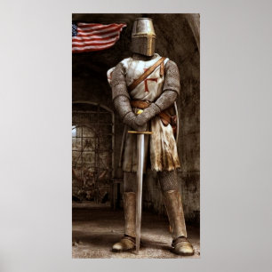 Konst för Templar riddareaffisch Poster