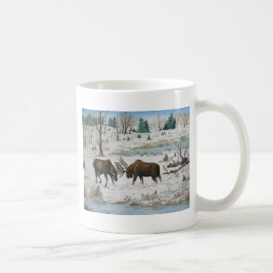 Konst för tjurälgdjurliv kaffemugg
