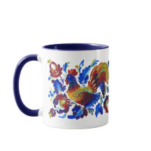 Konst för tuppPetrykivka ukrainare