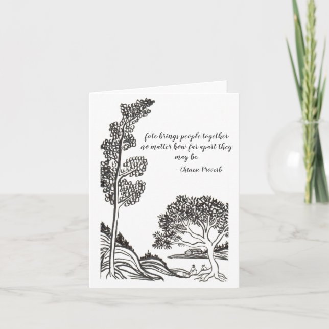 konst för välgörenhethälsningkort kort (Framsida)