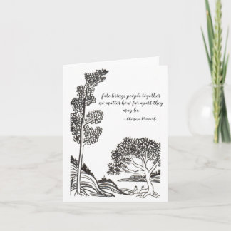 konst för välgörenhethälsningkort kort