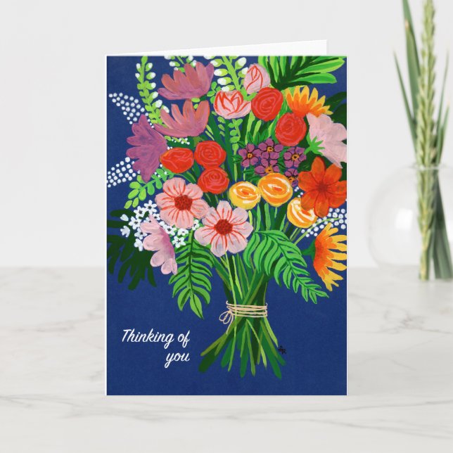 konst för välgörenhethälsningkort tack kort (Framsida)