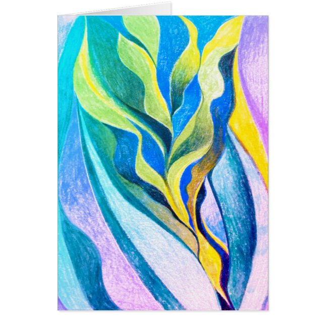 konst för välgörenhetkort hälsningskort (Framsidan)