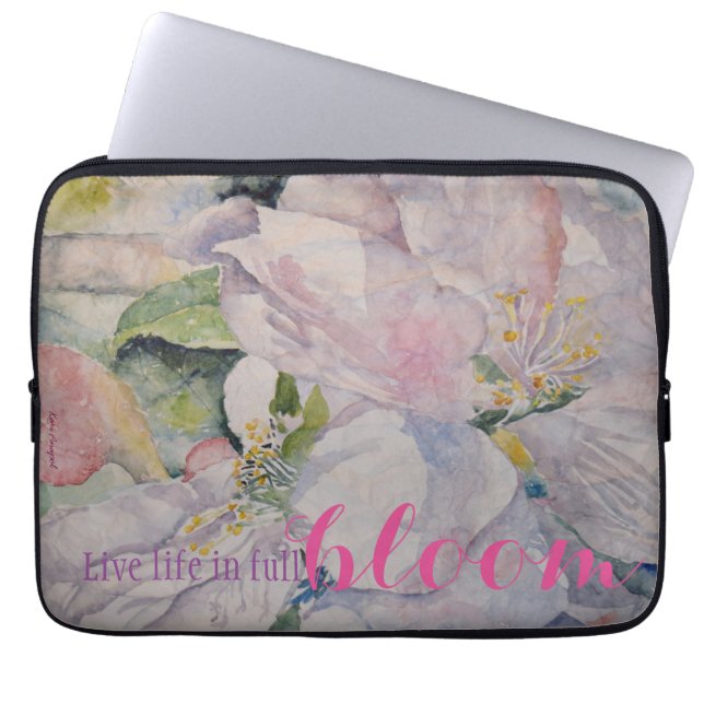 Konst för vattenfärg för laptop sleeve (Framsidan)