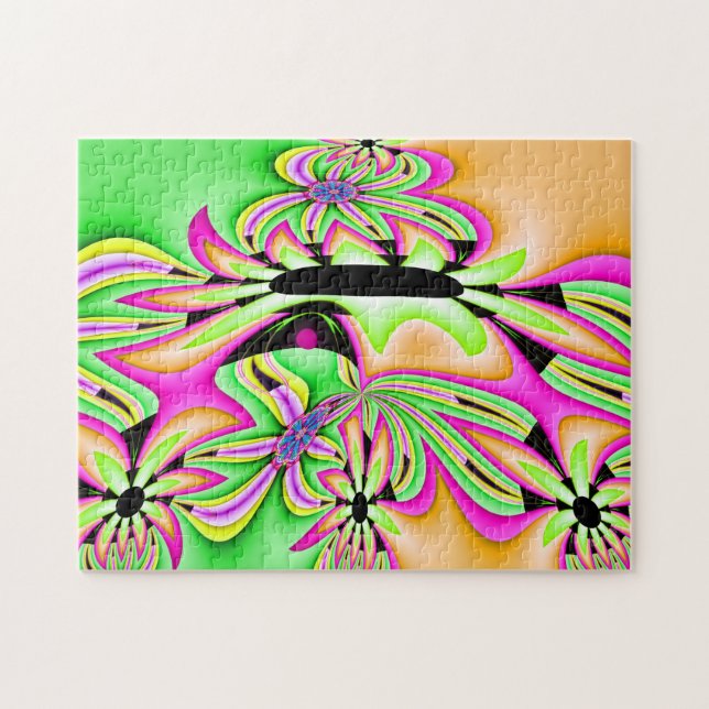 Konst för vilddaisyFractal Pussel (Horisontell)