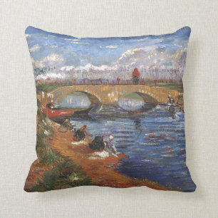 Konst för vintage för Van Gogh Impressionistmålare Kudde