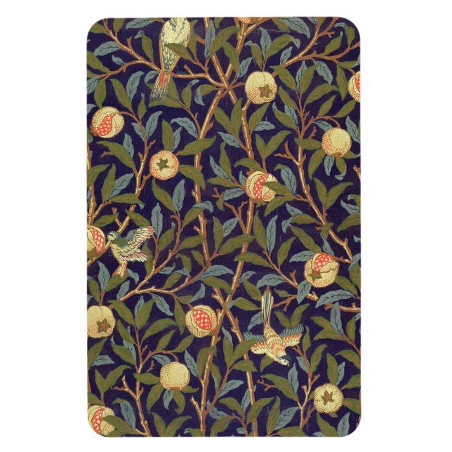 Konst för William Morris fågel- och Magnet (Vertikal)
