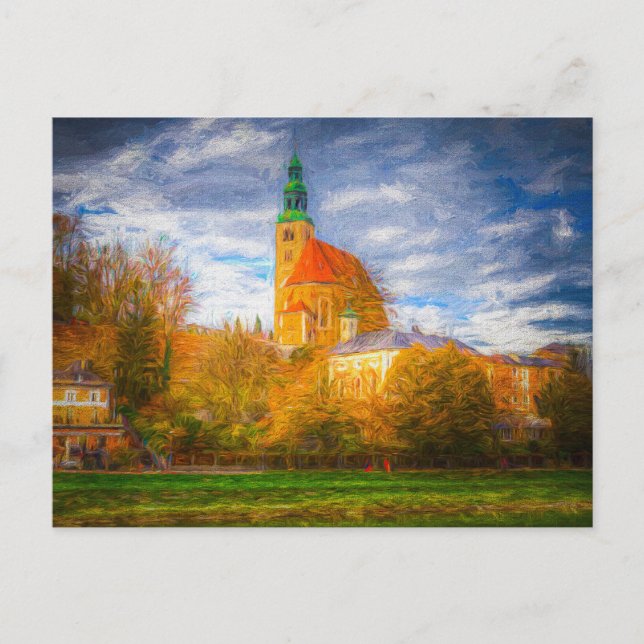 Konst från Salzburg Österrike Vykort (Framsida)