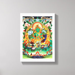 KONST FRÅN TIBET GRÖNA TARA CANVASTRYCK