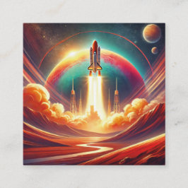 konst fyrkantigt visitkort