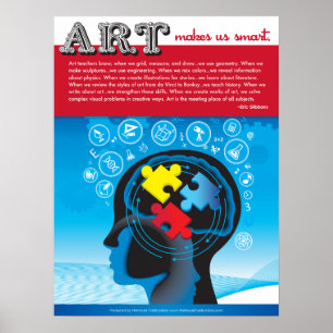 Konst gör oss Smart. Poster