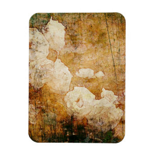 konst grunge blommigt vintage, bakgrund struktur magnet