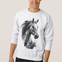 Konst Herr T-Shirt Djärv Svart & Vitt Djur Grafik
