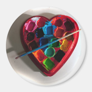 konst hjärta magnet