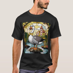 Konst i glasmosaik, dumma gås i glasmosaik t shirt