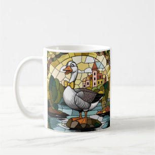 Konst i Glasmosaik, Silly Goose Stained Glass Kaffemugg