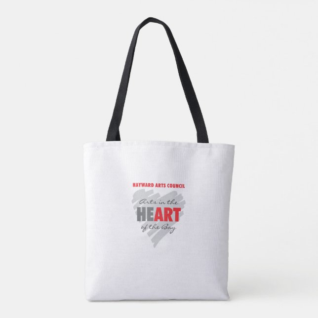 Konst i hjärtat av Tote Bag Tygkasse (Baksida)