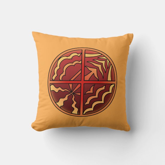 Konst i stamkonst - första nationens konsthandling kudde (Framsida)