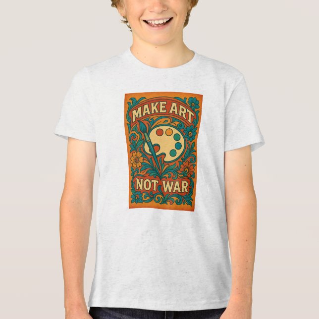 Konst, inte krig - t shirt (Framsida)