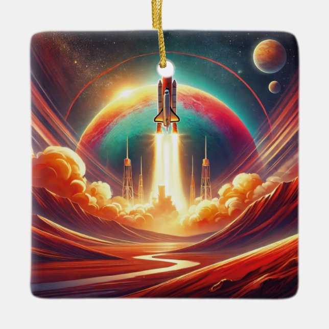 konst julgransprydnad keramik (Framsida)