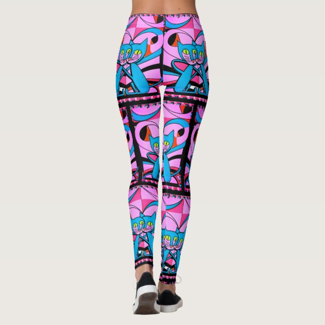 Konst konst Stil, konst, utskrift, maximalistisk d Leggings (Baksida)