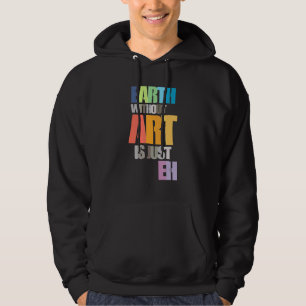 Konst konsthjälp till kvinnor i Manar Art Älskare Hoodie