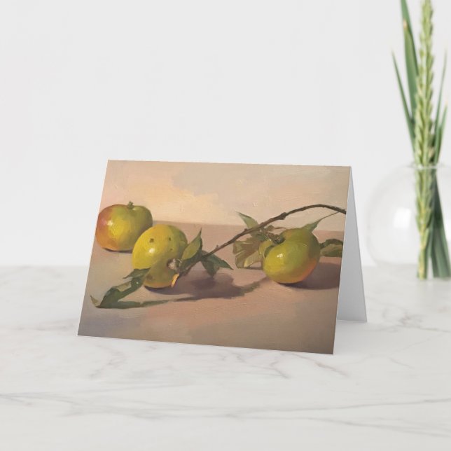 Konst kort, tomt hälsningskort. Av Sarah Sedwick Kort (Framsida)