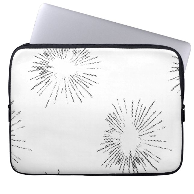 Konst, lätt Grått, Geyser Electronics Bag Laptop Fodral (Framsidan)