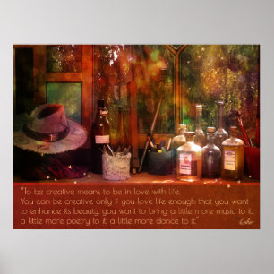Konst, liv och kreativitet Poster